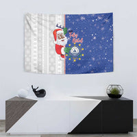 Cape Verde Christmas Tapestry Black Santa Felix Natal - Wonder Print Shop