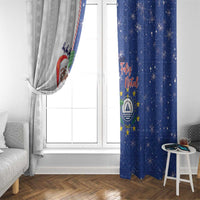 Cape Verde Christmas Window Curtain Black Santa Felix Natal - Wonder Print Shop