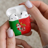 Burkina Faso Christmas AirPods Case Black Santa Joyeux Noel - Wonder Print Shop