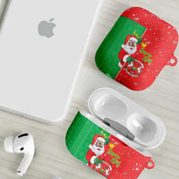 Burkina Faso Christmas AirPods Case Black Santa Joyeux Noel - Wonder Print Shop