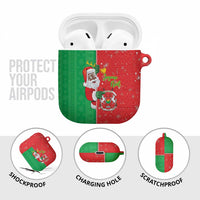 Burkina Faso Christmas AirPods Case Black Santa Joyeux Noel - Wonder Print Shop