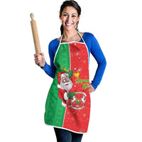 Burkina Faso Christmas Apron Black Santa Joyeux Noel - Wonder Print Shop