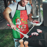 Burkina Faso Christmas Apron Black Santa Joyeux Noel - Wonder Print Shop