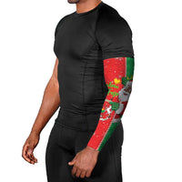 Burkina Faso Christmas Arm Sleeves Black Santa Joyeux Noel - Wonder Print Shop