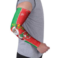 Burkina Faso Christmas Arm Sleeves Black Santa Joyeux Noel - Wonder Print Shop