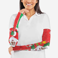 Burkina Faso Christmas Arm Sleeves Black Santa Joyeux Noel - Wonder Print Shop