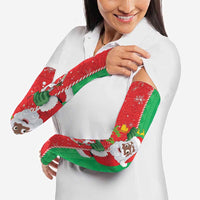 Burkina Faso Christmas Arm Sleeves Black Santa Joyeux Noel - Wonder Print Shop