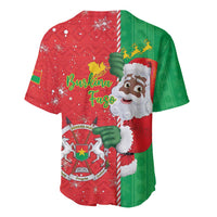 Burkina Faso Christmas Baseball Jersey Black Santa Joyeux Noel - Wonder Print Shop