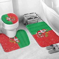 Burkina Faso Christmas Bathroom Set Black Santa Joyeux Noel - Wonder Print Shop
