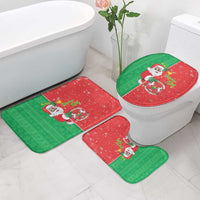 Burkina Faso Christmas Bathroom Set Black Santa Joyeux Noel - Wonder Print Shop