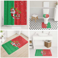 Burkina Faso Christmas Bathroom Set Black Santa Joyeux Noel - Wonder Print Shop
