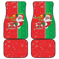 Burkina Faso Christmas Car Mats Black Santa Joyeux Noel - Wonder Print Shop
