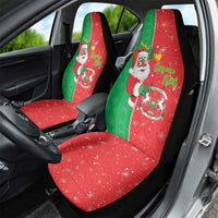 Burkina Faso Christmas Car Seat Cover Black Santa Joyeux Noel - Wonder Print Shop