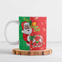 Burkina Faso Christmas Ceramic Mug Black Santa Joyeux Noel - Wonder Print Shop