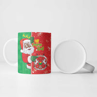 Burkina Faso Christmas Ceramic Mug Black Santa Joyeux Noel - Wonder Print Shop