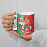 Burkina Faso Christmas Ceramic Mug Black Santa Joyeux Noel - Wonder Print Shop