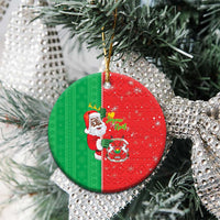 Burkina Faso Christmas Ceramic Ornament Black Santa Joyeux Noel - Wonder Print Shop