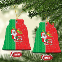 Burkina Faso Christmas Ceramic Ornament Black Santa Joyeux Noel - Wonder Print Shop