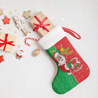 Burkina Faso Christmas Stocking Black Santa Joyeux Noel - Wonder Print Shop