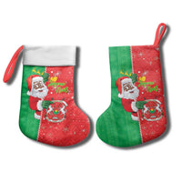 Burkina Faso Christmas Stocking Black Santa Joyeux Noel - Wonder Print Shop