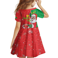 Burkina Faso Christmas Family Matching Puletasi and Hawaiian Shirt Black Santa Joyeux Noel - Wonder Print Shop