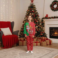 Burkina Faso Christmas Pajama Set Black Santa Joyeux Noel - Wonder Print Shop