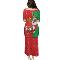 Burkina Faso Christmas Puletasi Black Santa Joyeux Noel - Wonder Print Shop