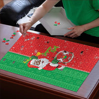 Burkina Faso Christmas Puzzle Black Santa Joyeux Noel - Wonder Print Shop