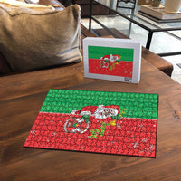 Burkina Faso Christmas Puzzle Black Santa Joyeux Noel - Wonder Print Shop