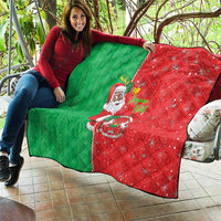 Burkina Faso Christmas Quilt Black Santa Joyeux Noel - Wonder Print Shop