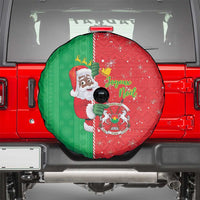 Burkina Faso Christmas Spare Tire Cover Black Santa Joyeux Noel - Wonder Print Shop