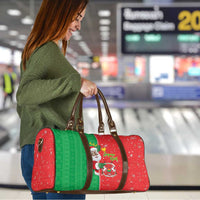 Burkina Faso Christmas Travel Bag Black Santa Joyeux Noel - Wonder Print Shop