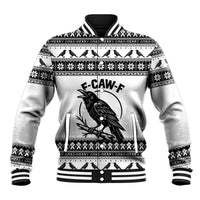 Funny Christmas F Caw F Raven Baseball Jacket Merry Craw Mas - Wonder Print Shop