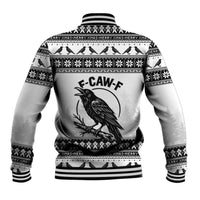 Funny Christmas F Caw F Raven Baseball Jacket Merry Craw Mas - Wonder Print Shop