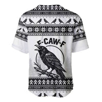 Funny Christmas F Caw F Raven Baseball Jersey Merry Craw Mas - Wonder Print Shop