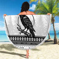 Funny Christmas F Caw F Raven Beach Blanket Merry Craw Mas - Wonder Print Shop
