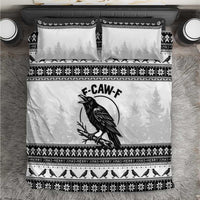 Funny Christmas F Caw F Raven Bedding Set Merry Craw Mas - Wonder Print Shop