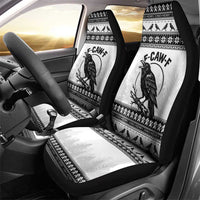 Funny Christmas F Caw F Raven Car Seat Cover Merry Craw Mas - Wonder Print Shop