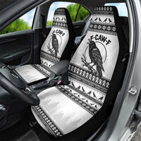 Funny Christmas F Caw F Raven Car Seat Cover Merry Craw Mas - Wonder Print Shop