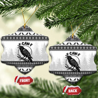 Funny Christmas F Caw F Raven Ceramic Ornament Merry Craw Mas - Wonder Print Shop