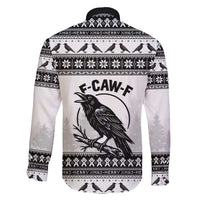 Funny Christmas F Caw F Raven Family Matching Short Sleeve Bodycon Dress and Hawaiian Shirt Merry Craw Mas - Wonder Print Shop