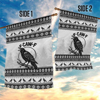 Funny Christmas F Caw F Raven Garden Flag Merry Craw Mas - Wonder Print Shop
