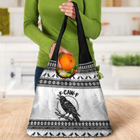 Funny Christmas F Caw F Raven Grocery Bag Merry Craw Mas - Wonder Print Shop