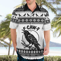 Funny Christmas F Caw F Raven Hawaiian Shirt Merry Craw Mas - Wonder Print Shop