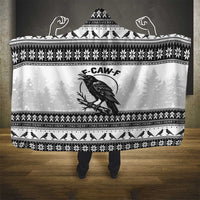 Funny Christmas F Caw F Raven Hooded Blanket Merry Craw Mas - Wonder Print Shop
