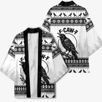 Funny Christmas F Caw F Raven Kimono Merry Craw Mas - Wonder Print Shop