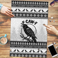 Funny Christmas F Caw F Raven Puzzle Merry Craw Mas - Wonder Print Shop