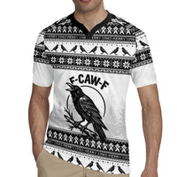 Funny Christmas F Caw F Raven Rugby Jersey Merry Craw Mas - Wonder Print Shop