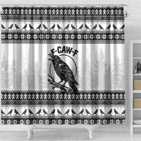 Funny Christmas F Caw F Raven Shower Curtain Merry Craw Mas - Wonder Print Shop