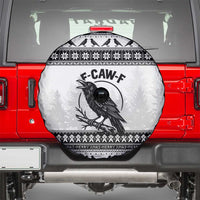 Funny Christmas F Caw F Raven Spare Tire Cover Merry Craw Mas - Wonder Print Shop